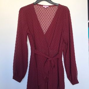Long Sleeve Pink Lily Dress
